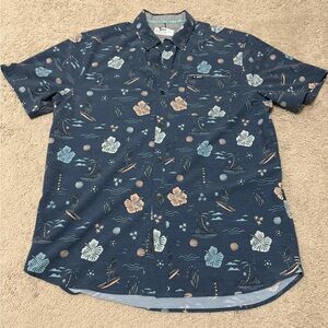 Jetty Supply Short sleeve button down XL